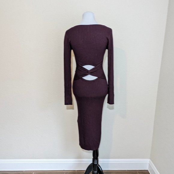 NWT Sofia Vergara Back Detail Column Midi Dress - Picture 4 of 8